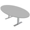 Skutchi Designs 45.25 in W, 71.5 in L, 29 in H, Engineered Wood Top, Grey HAR-OVL-46x72-T-XD01 - alternate 1